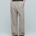 Cotton Linen One Tuck Wide Pants [Beige]