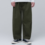 Cotton Wide Balloon Pants [Khaki]