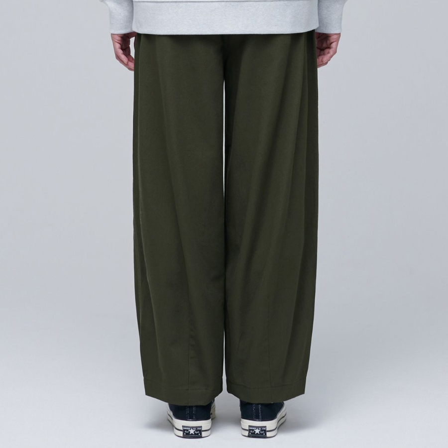 Cotton Wide Balloon Pants [Khaki]