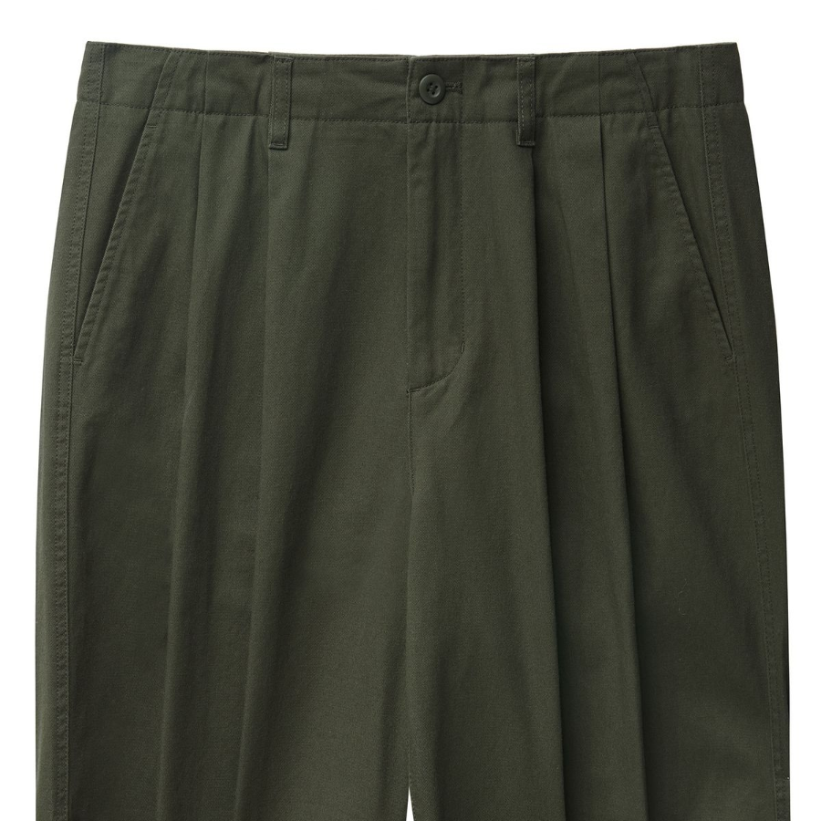 Cotton Wide Balloon Pants [Khaki]