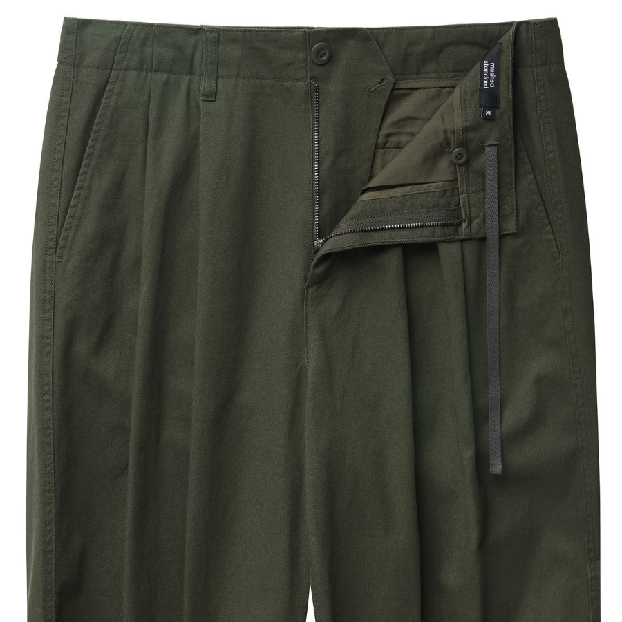 Cotton Wide Balloon Pants [Khaki]