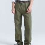 Back Satin Officer Pants [Olive]