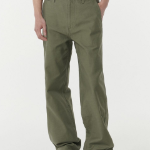 Back Satin Officer Pants [Olive]
