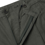 Cotton Linen Two-Tuck Wide Pants [Khaki]