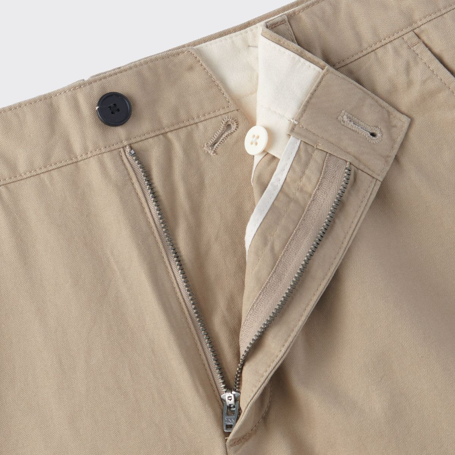 City Workers Tapered Cotton Pants [Beige]