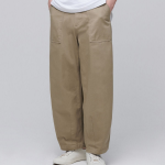 Cotton Wide Pertig Balloon Pants [Beige]
