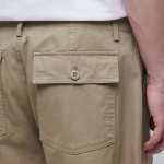 Cotton Wide Pertig Balloon Pants [Beige]