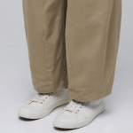Cotton Wide Pertig Balloon Pants [Beige]