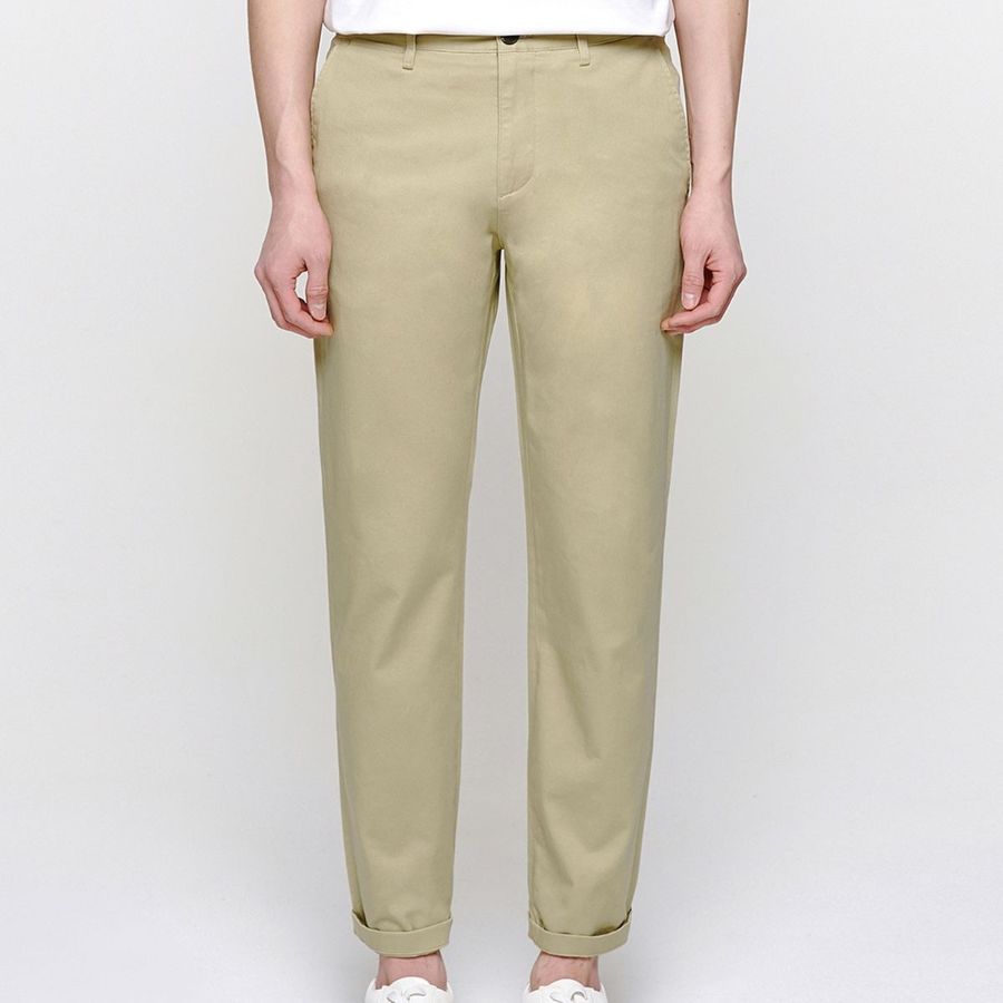 Tapered Chino Pants [Beige]