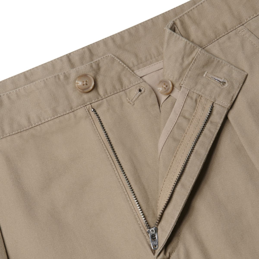Reverse One Tuck Regular Fit Chino Pants [Beige]