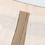 Cotton Herringbone Tapered Pants [Beige]