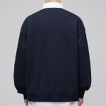 Musinsa Standard Oversized Rugby Sweatshirt – Navy