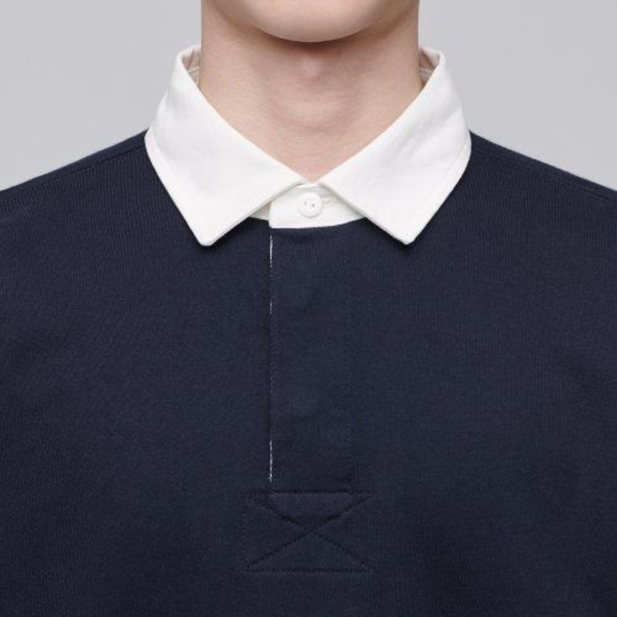 Musinsa Standard Oversized Rugby Sweatshirt – Navy