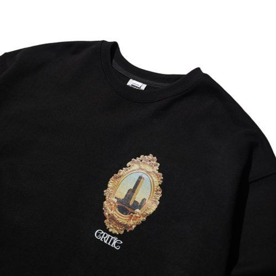 CRITIC Skyscraper Badge Sweatshirt – Black