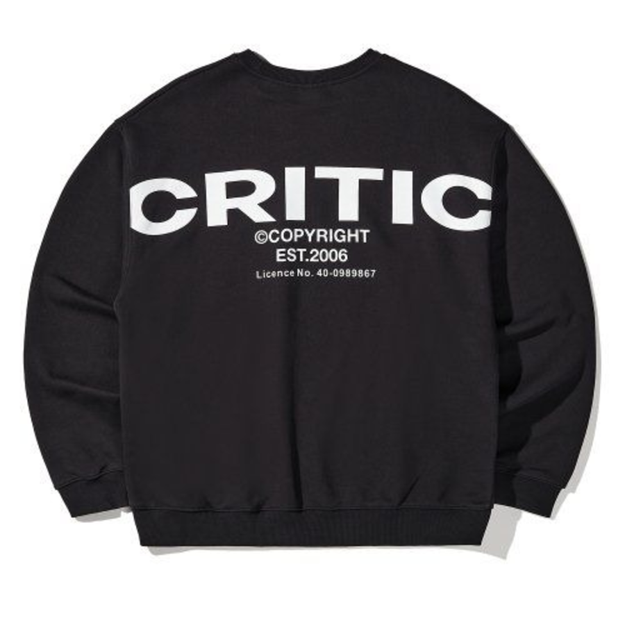 CRITIC OG Logo Sweatshirt – Black