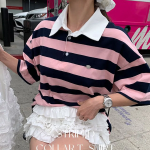 Chicory Rugby Stripe T-Shirt