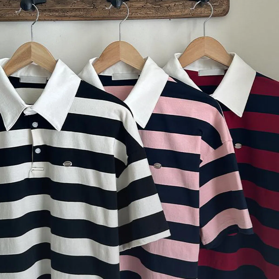 Chicory Rugby Stripe T-Shirt