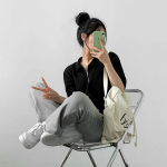 Loose-fit Anorak Collar Short Sleeve T-shirt