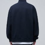 Musinsa Standard Oversized Half-Zip Sweatshirt – Navy