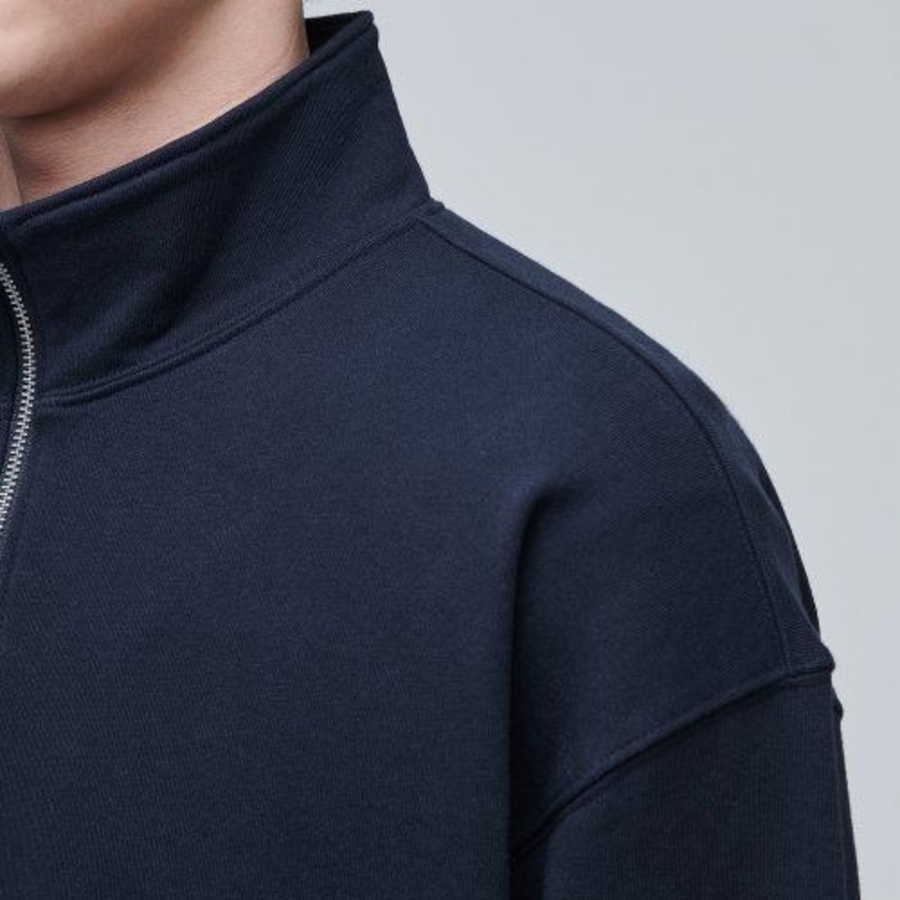 Musinsa Standard Oversized Half-Zip Sweatshirt – Navy