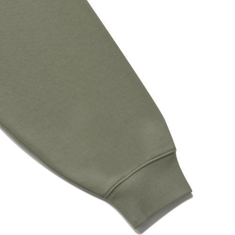 Melange Master Overfit Half-Zip Sweatshirt – Olive