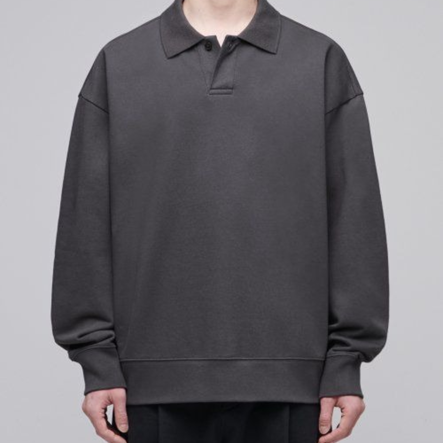 Musinsa Standard Oversized Collared Sweatshirt – Gunmetal