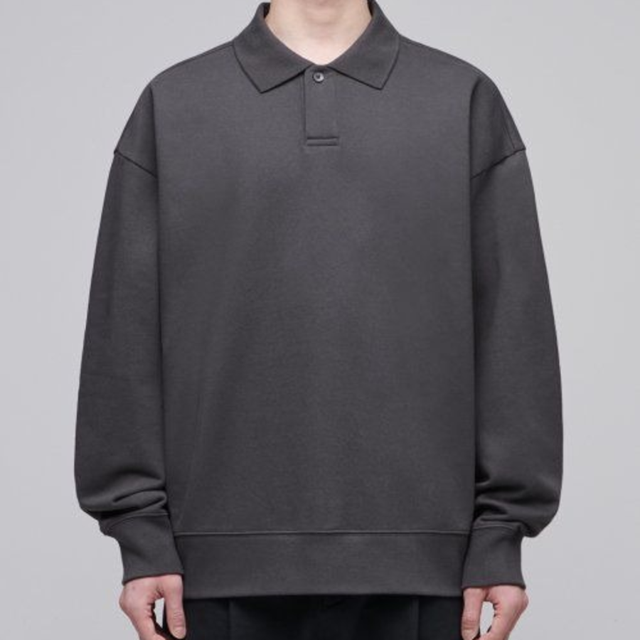 Musinsa Standard Oversized Collared Sweatshirt – Gunmetal