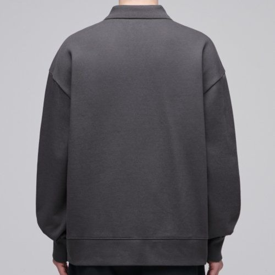 Musinsa Standard Oversized Collared Sweatshirt – Gunmetal