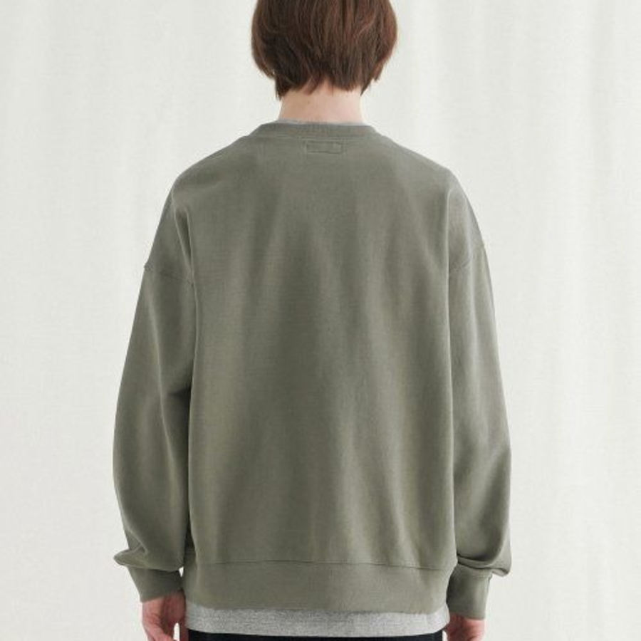 Melange Master Over Fit Sweatshirt – Olive