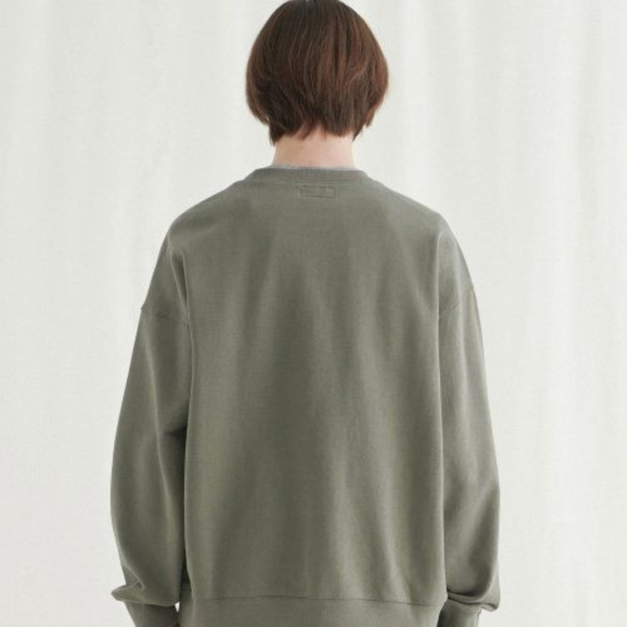 Melange Master Over Fit Sweatshirt – Olive