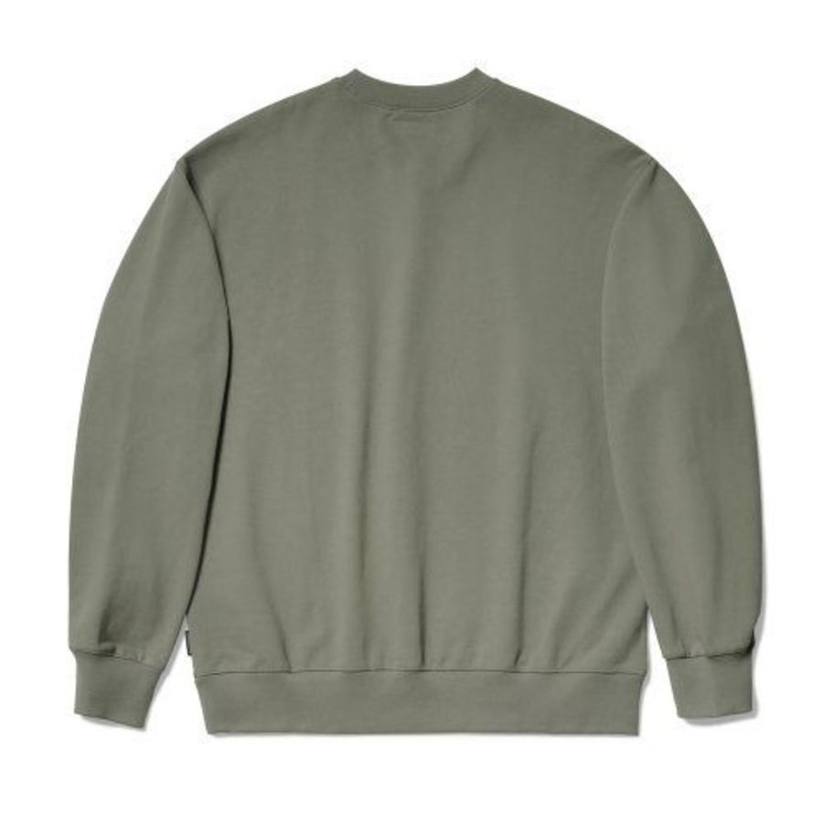 Melange Master Over Fit Sweatshirt – Olive