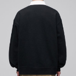 Musinsa Standard Oversized Rugby Sweatshirt – Black