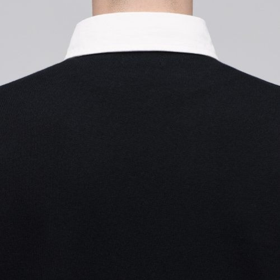 Musinsa Standard Oversized Rugby Sweatshirt – Black