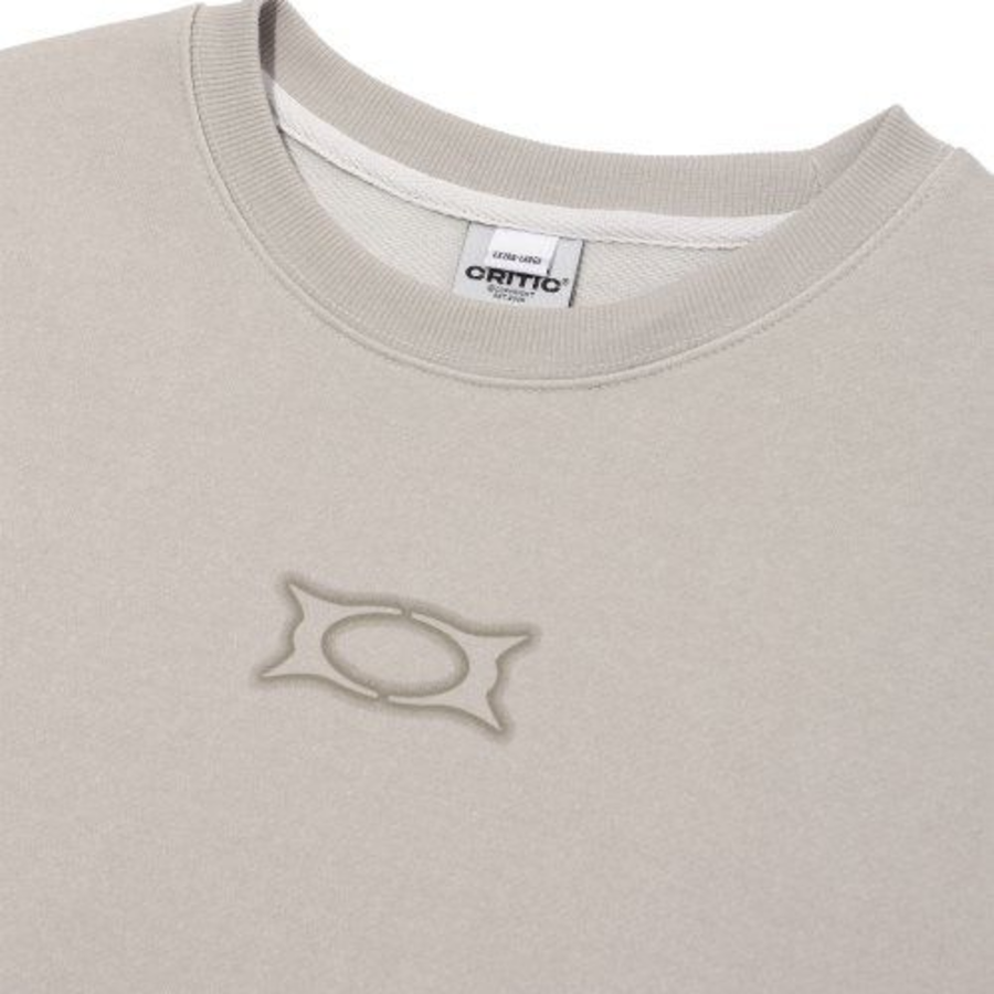 CRITIC Wormhole Logo Divided Sweatshirt – Oatmeal