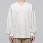 Musinsa Standard Oversized V-Neck Sweatshirt – Cream