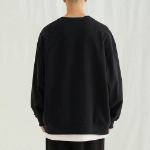 Melange Master Spaniel Overfit Sweatshirt – Black