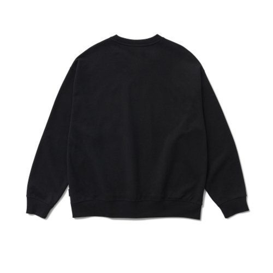 Melange Master Spaniel Overfit Sweatshirt – Black
