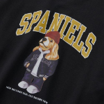 Melange Master Spaniel Overfit Sweatshirt – Black