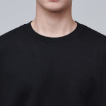 Musinsa Standard Flat Terry Oversized String Sweatshirt – Black