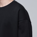 Musinsa Standard Flat Terry Oversized String Sweatshirt – Black
