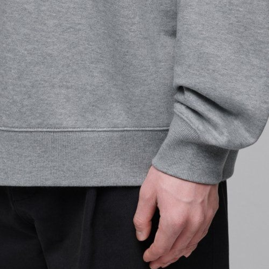 Musinsa Standard Oversized V-Neck Sweatshirt – Medium Grey