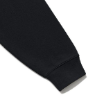 Melange Master Overfit Collar Half-Zip Sweatshirt – Black