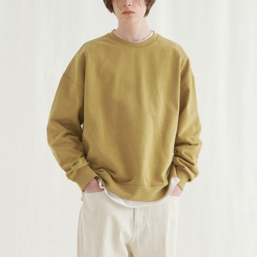 Melange Master Oversized Sweatshirt – Mustard