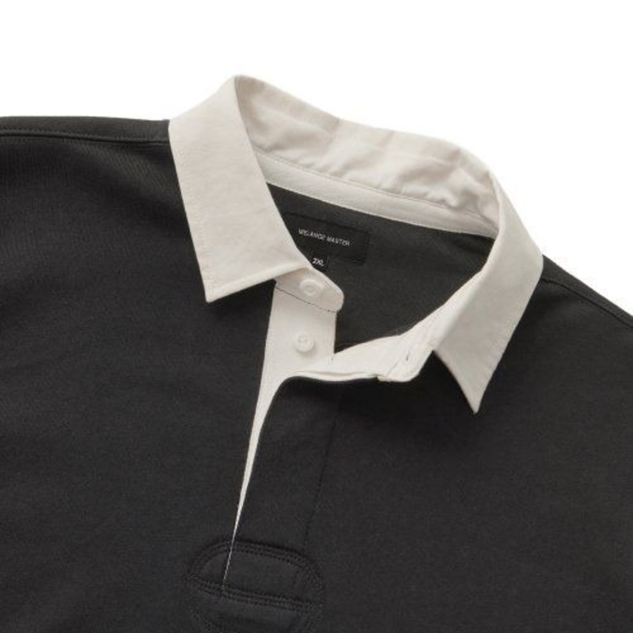 Melange Master Big Oversized Rugby Sweatshirt – Charcoal Grey