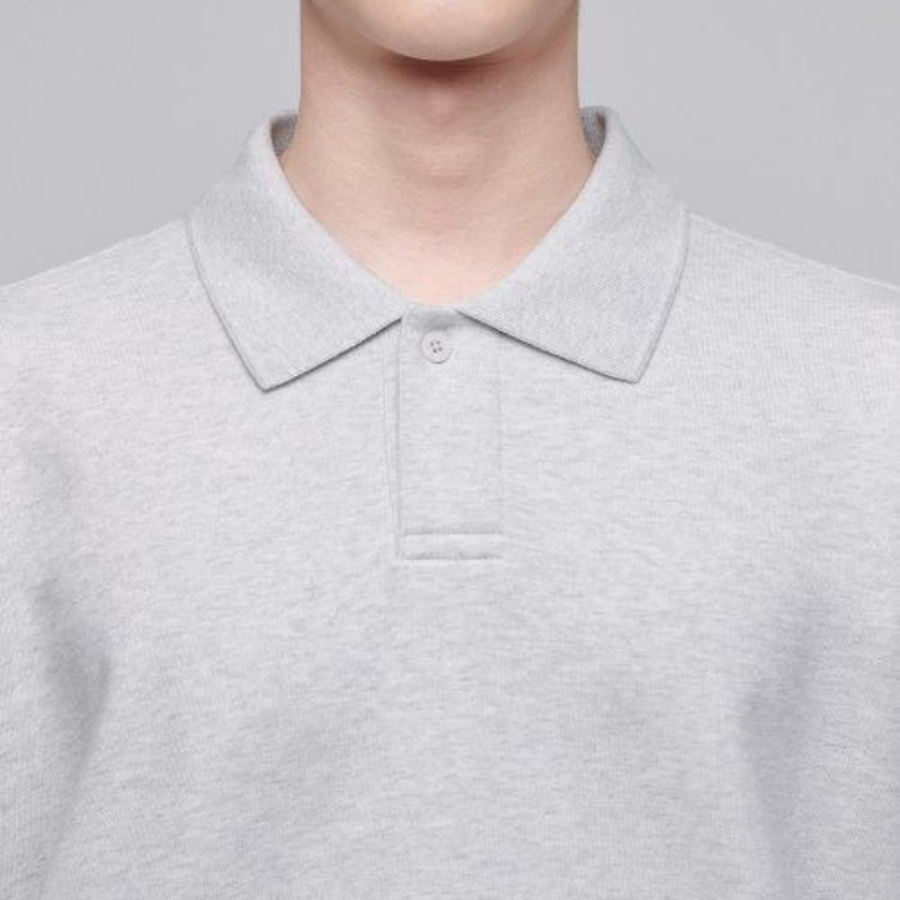 Musinsa Standard Oversized Collared Sweatshirt – Light Grey