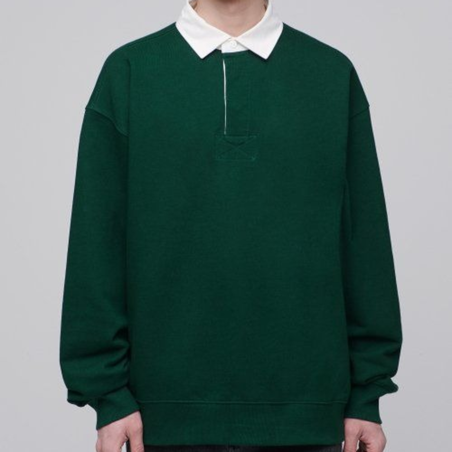 Musinsa Standard Oversized Rugby Sweatshirt – Green