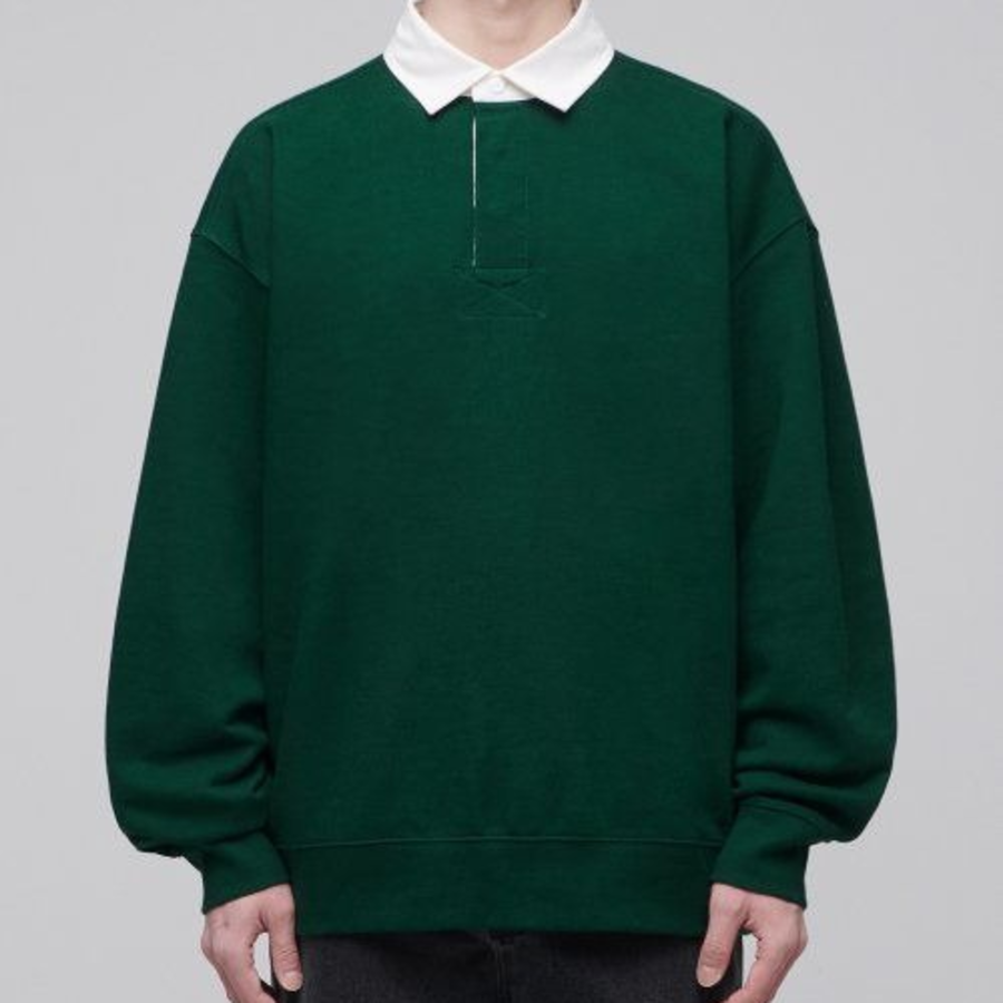 Musinsa Standard Oversized Rugby Sweatshirt – Green
