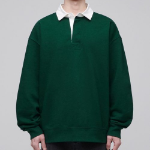 Musinsa Standard Oversized Rugby Sweatshirt – Green