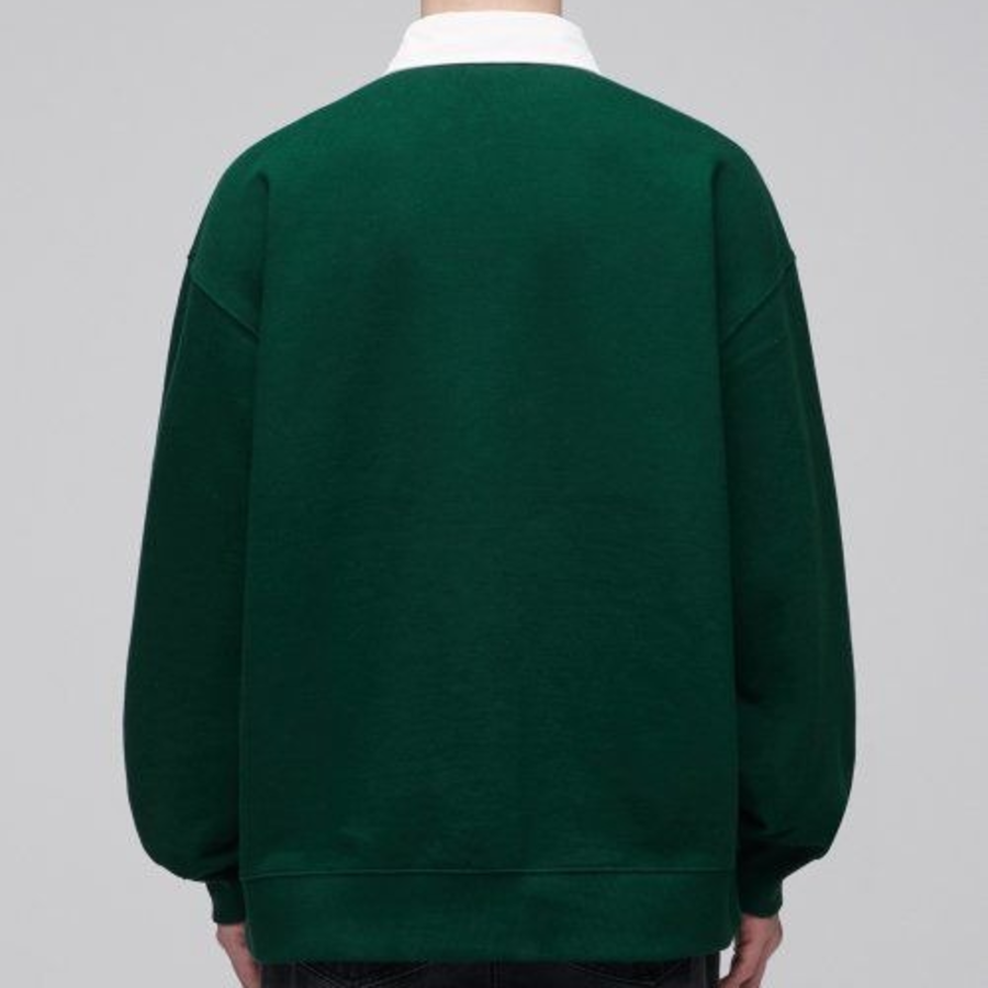 Musinsa Standard Oversized Rugby Sweatshirt – Green