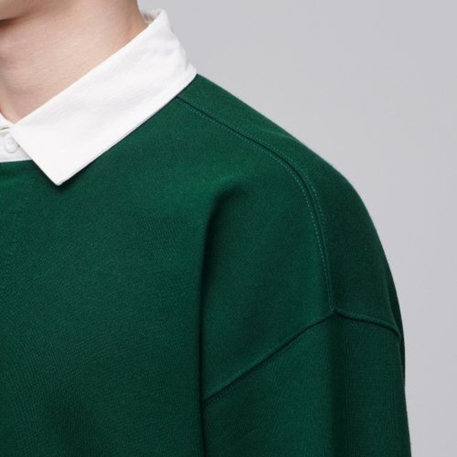 Musinsa Standard Oversized Rugby Sweatshirt – Green